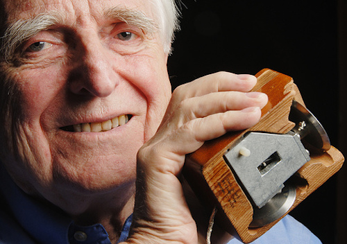 Douglas Engelbart with the forst mouse